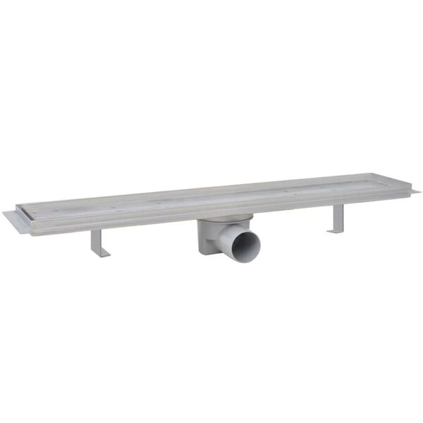 vidaXL Linear Shower Drain 2 pcs 630x140 mm Stainless Steel