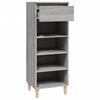 vidaXL Shoe Cabinet Grey Sonoma 40x36x105 cm Engineered Wood