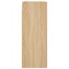vidaXL Wall Mounted Cabinet Sonoma Oak 69.5x34x90 cm