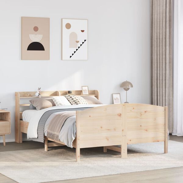 vidaXL Bed Frame without Mattress 160x200 cm Solid Wood Pine