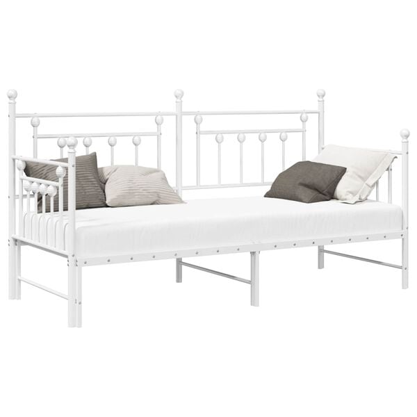 vidaXL Daybed Frame White 80 x 200 cm Steel