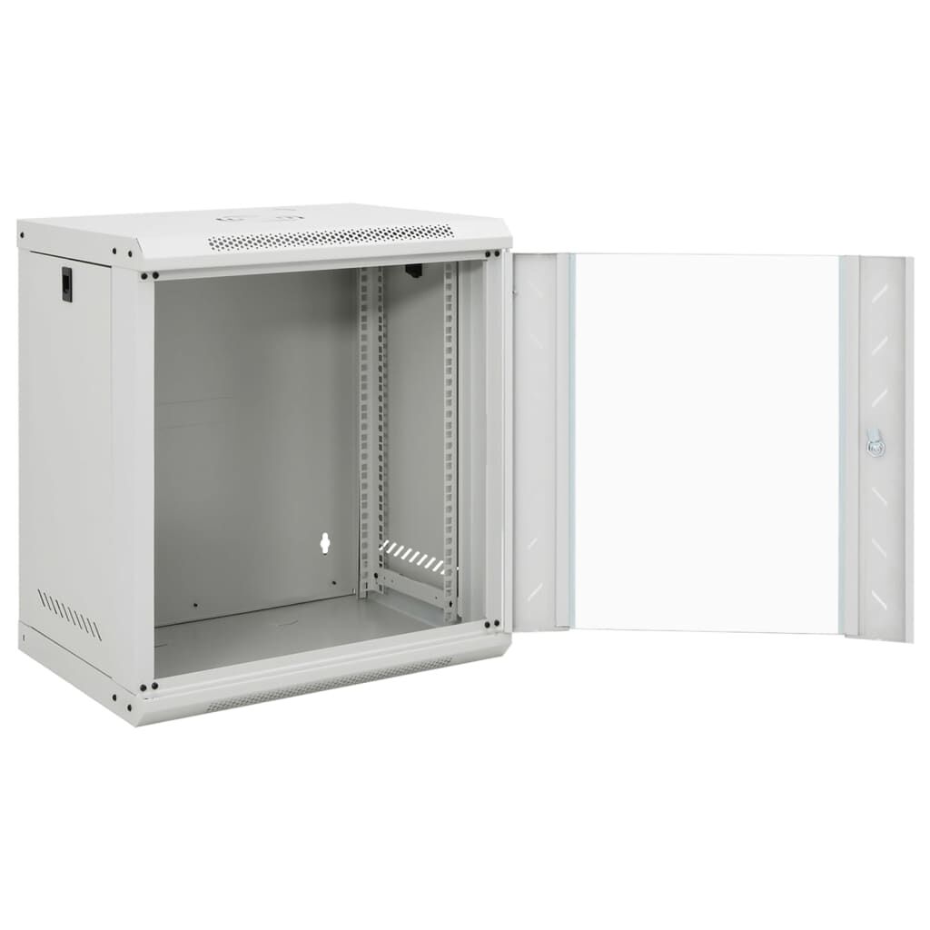 vidaXL 12U Wall Mounted Network Cabinet 19" IP20 53x40x60 cm