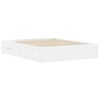 vidaXL Bed Frame with Drawers without Mattress White 140x200 cm