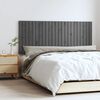 vidaXL Wall Headboard Grey 147x3x60 cm Solid Wood Pine