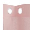 vidaXL Voile Curtains with Grommets 2 pcs Pink 140x260 cm