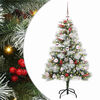 vidaXL Artificial Christmas Tree Green and white 120 cm