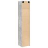 vidaXL Slim Storage Cabinet Concrete Grey 45x42.5x225 cm Engineered Wood