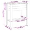 vidaXL High Planter Brown 85.5 x 46.5 x 96 cm Impregnated Pine Wood