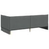 vidaXL Corner Bed Frame Dark Grey 100 cm x 200 cm Velvet
