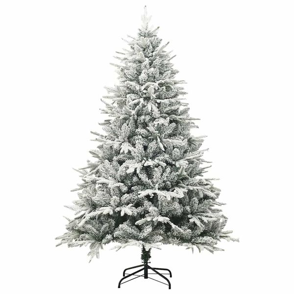 vidaXL Artificial Pre-lit Christmas Tree Green 180 cm PVC and PE