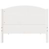vidaXL Bed Frame without Mattress White 90x200 cm Solid Wood Pine