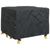 vidaXL Furniture Cover Plain Black 100 x 100 x 70 cm 600D