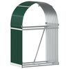 vidaXL Log Holder Green 80x45x120 cm Galvanised Steel