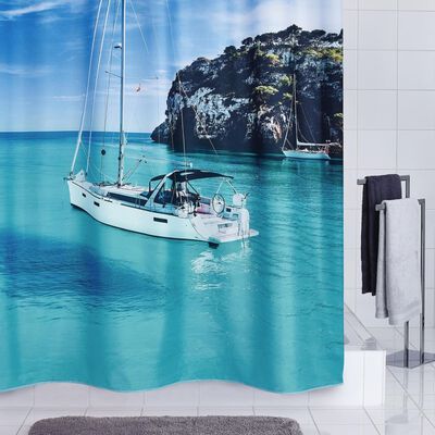 RIDDER Shower Curtain Sailboat 180x200 cm