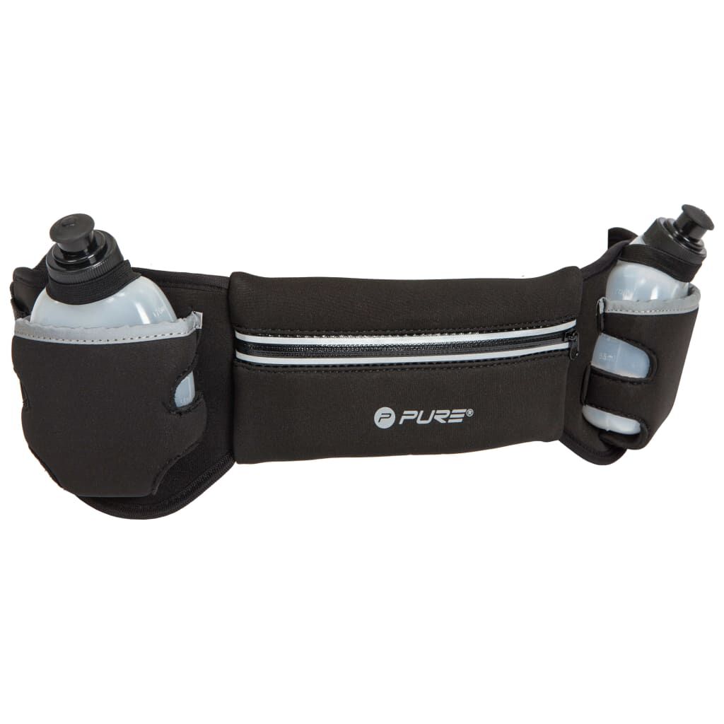 Running waist belt with water top bottle