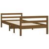 vidaXL Bed Frame without Mattress Honey Brown 75x190 cm Small Single Solid Wood Pine