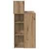 vidaXL Desk with Shelf Artisan Oak 90 x 48 x 101.5 cm Engineered Wood