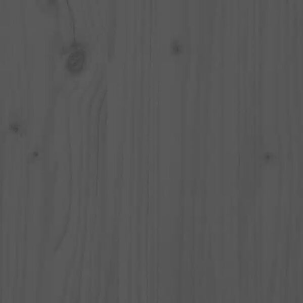 vidaXL Bed Headboard Grey 156x4x100 cm Solid Wood Pine