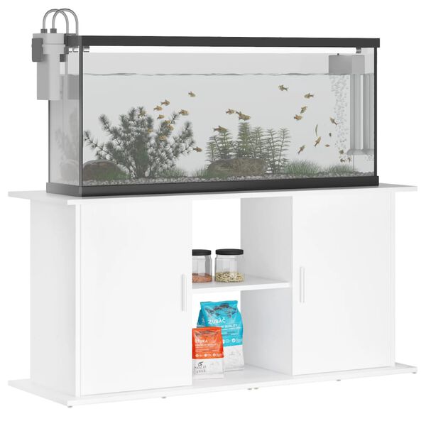 vidaXL Aquarium Stand White 121x41x58 cm Engineered Wood