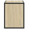 vidaXL TV Cabinet Sonoma Oak 60x31x39.5 cm Engineered Wood and Metal