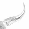 vidaXL Bull Skull Silver 53 x 11 x 40 cm Aluminium