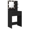 vidaXL Bedroom Dressing Tables with Drawer Black 80 x 39.6 x 135 cm