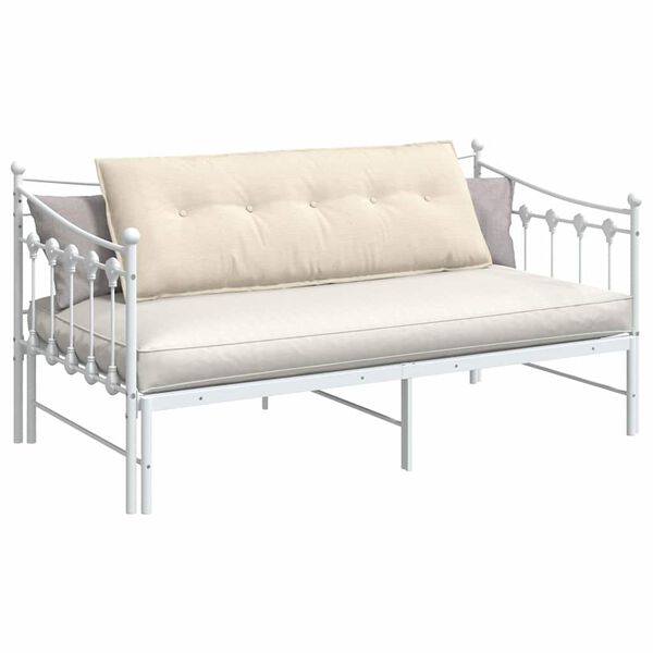 vidaXL Back Pillow Cream 140 x 50 cm Corduroy Fabric