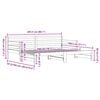 vidaXL Daybed with Trundle without Mattress White 90x200 cm Solid Wood