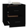 vidaXL Bedside Cabinet Black 50x39x47 cm