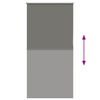vidaXL Roller Blind Blackout Grey 85x175 cm Fabric Width 80.7 cm Polyester