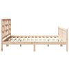 vidaXL Bed Frame without Mattress Solid Wood Pine