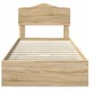 vidaXL Storage Bed with Drawer Sonoma Oak 90 x 190 cm Engineered Wood