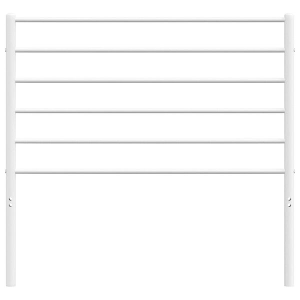 vidaXL Metal Headboard White 80 cm