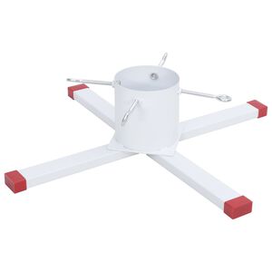 vidaXL Christmas Tree Stand White 61x61x15.5 cm