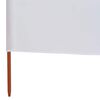 vidaXL 5-panel Wind Screen Fabric 600x80 cm Sand White