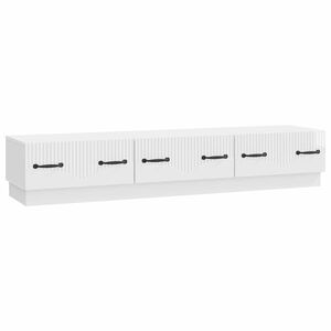 vidaXL TV Cabinet High Gloss White 147 x 34.5 x 27 cm Engineered Wood