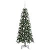 vidaXL Artificial Christmas Tree with 150 LEDs with Stand Green 150 cm