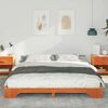 vidaXL Bed Frame Brown 180 x 220 cm Solid Pine Wood