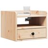 vidaXL Bedside Table Brown 38 x 36 x 29.5 cm Solid pine wood