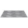 vidaXL Stair Tread Square 4 pcs Silver 20 x 20 cm Aluminium