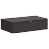vidaXL Storage Box with Transparent Top Window Anthracite