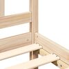 vidaXL Bed Frame without Mattress Single Solid Wood Pine