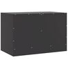 vidaXL TV Cabinets 2pcs Black 67x39x44 cm Steel
