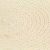 vidaXL Placemats 4 pcs Plain Natural 38 cm Round Cotton