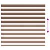 vidaXL Zebra Blind Brown 155x150 cm Fabric Width 150.9 cm Polyester