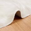 vidaXL Faux Sheepskin Rug Tafalla White &Oslash; 80 cm Polyester