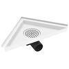 vidaXL Shower Drain with 2-in-1 Cover 25x25 cm Stainless Steel