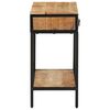vidaXL Console Table 70x35x70 cm Solid Rough Wood Mango