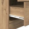 vidaXL Desk with Drawer 2 pcs Artisan Oak