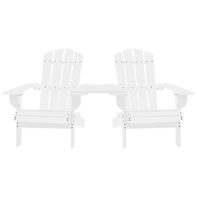 vidaXL Garden Adirondack Chair Solid Fir Wood White